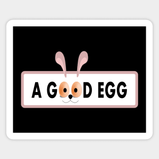 Every Bunny Loves A Good Egg (black ver.) Sticker